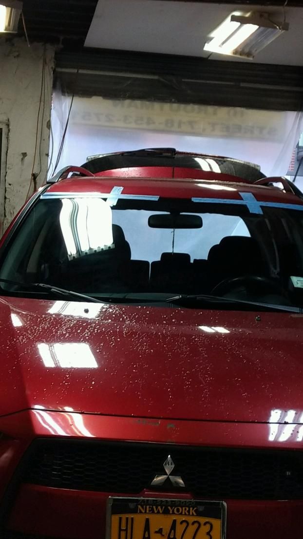 A recent auto glass replacement job in the New York, NY area