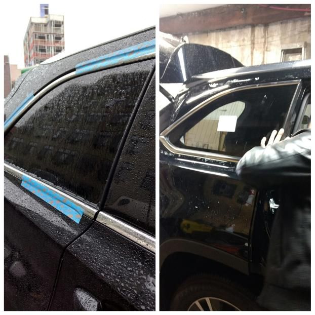 A recent emergency auto glass replacement job in the New York, NY area
